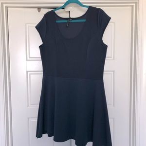 Navy swing dress